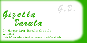 gizella darula business card